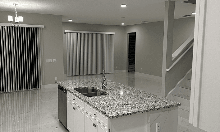 Modern kitchen countertop